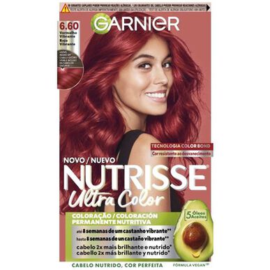 Nutrisse Ultra Color Coloração Permanente 6.60 Vermelho Vibrante 1 un Wells Image 1
