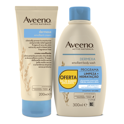 Pack Creme Emoliente+Gel Banho Dermexa