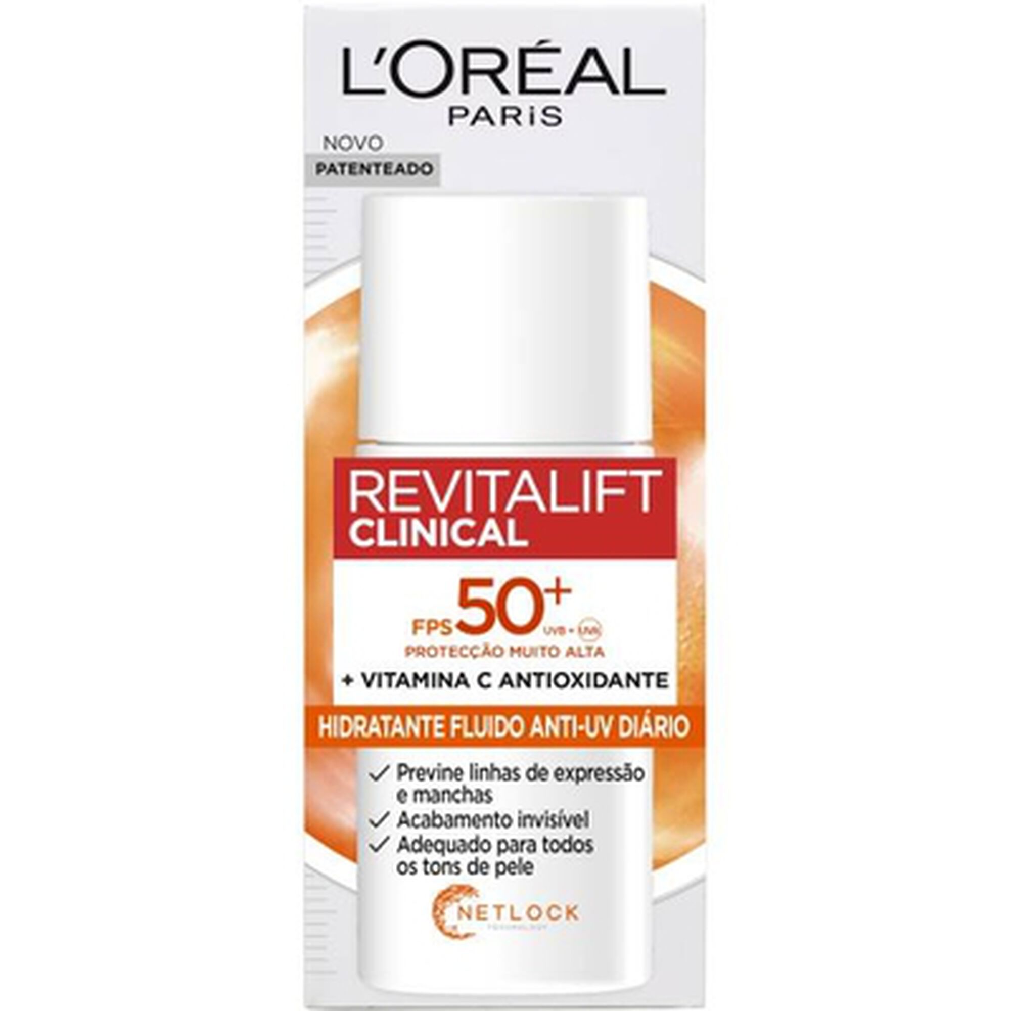 Revitalift Clinical Hidratante Fluido Anti-UV FPS50+