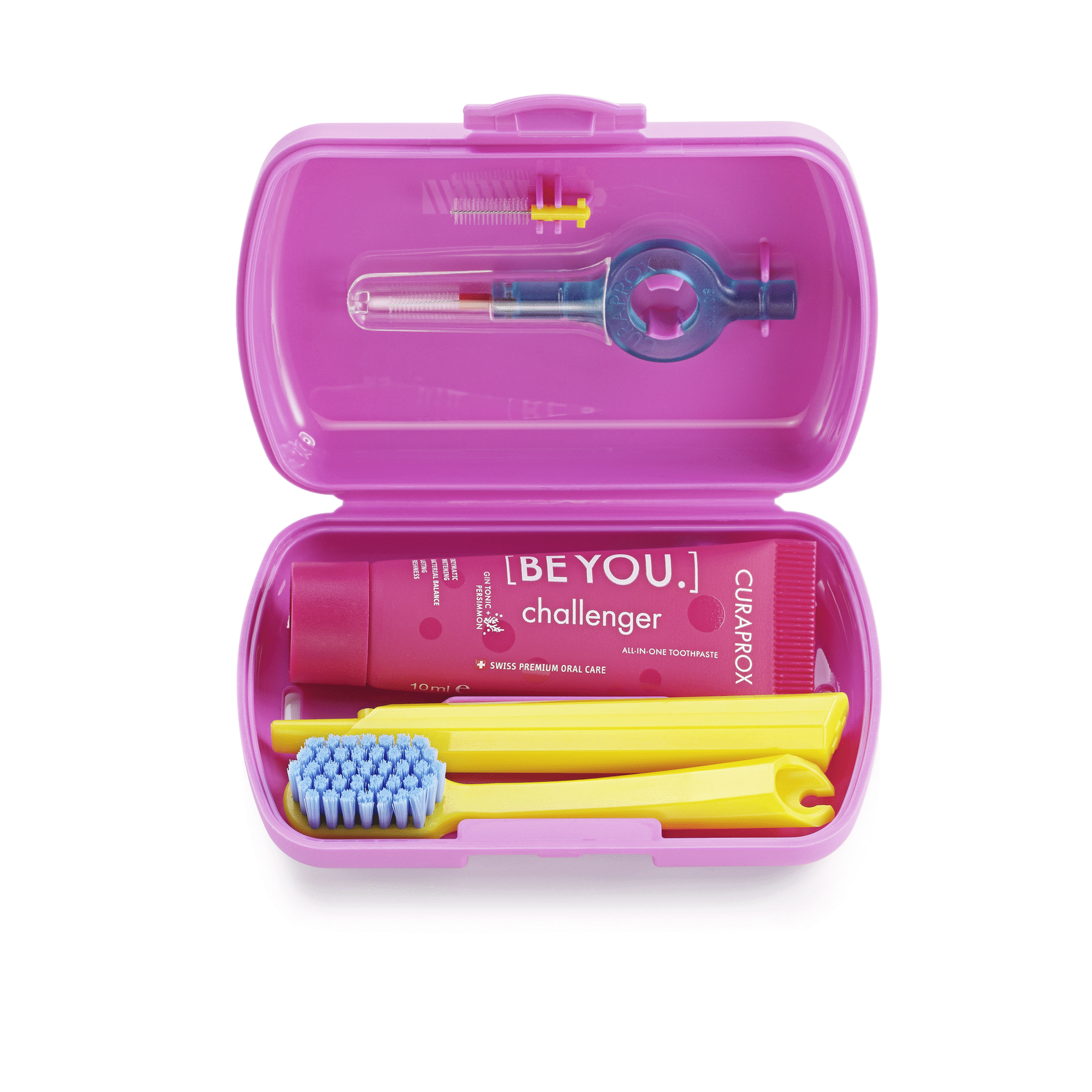 Kit de Viagem Higiene Oral Be You Rosa Claro