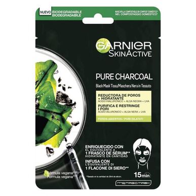 SkinActive Pure Charcoal Black Mask Tissu Wells Image 1