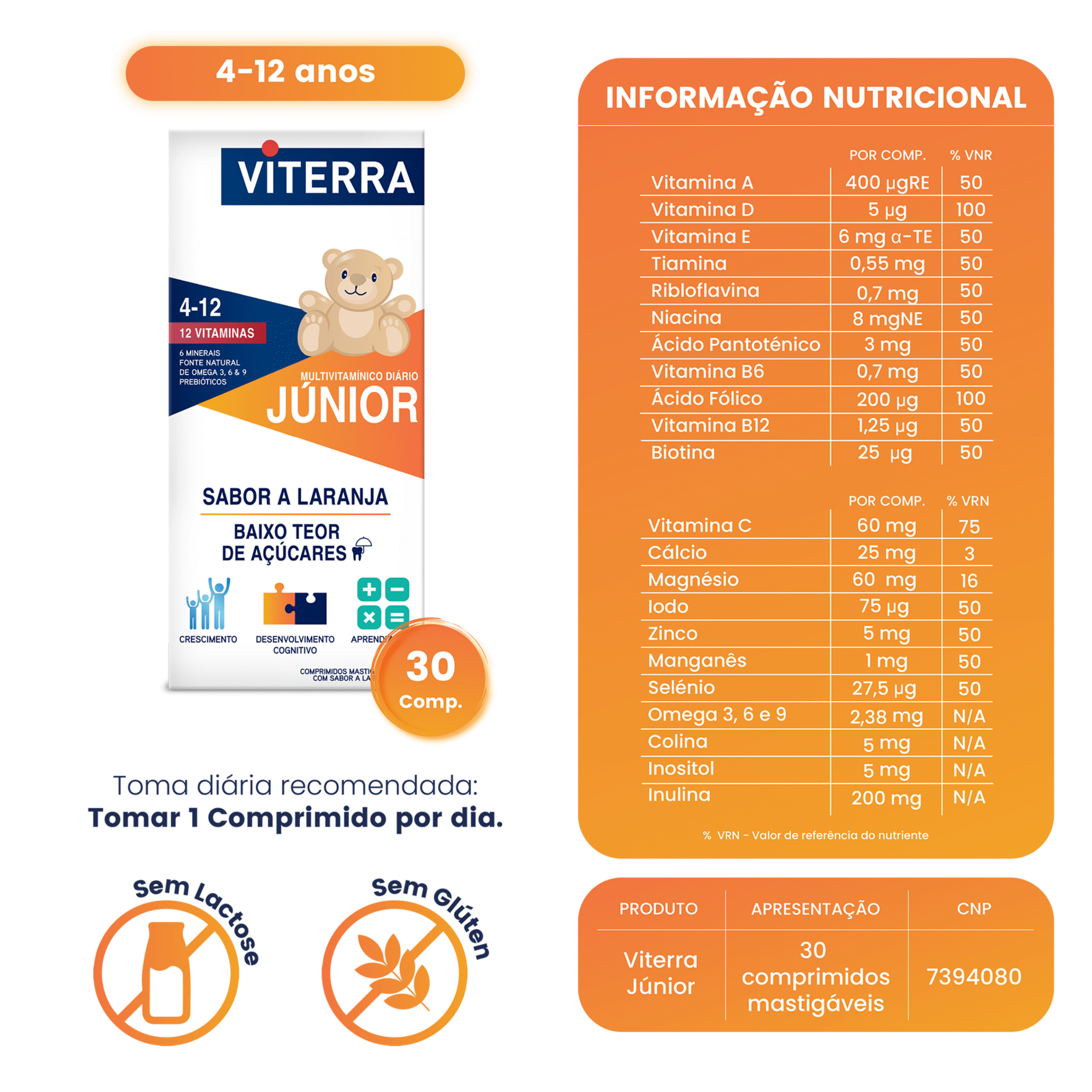 Multivitamínico Junior Laranja