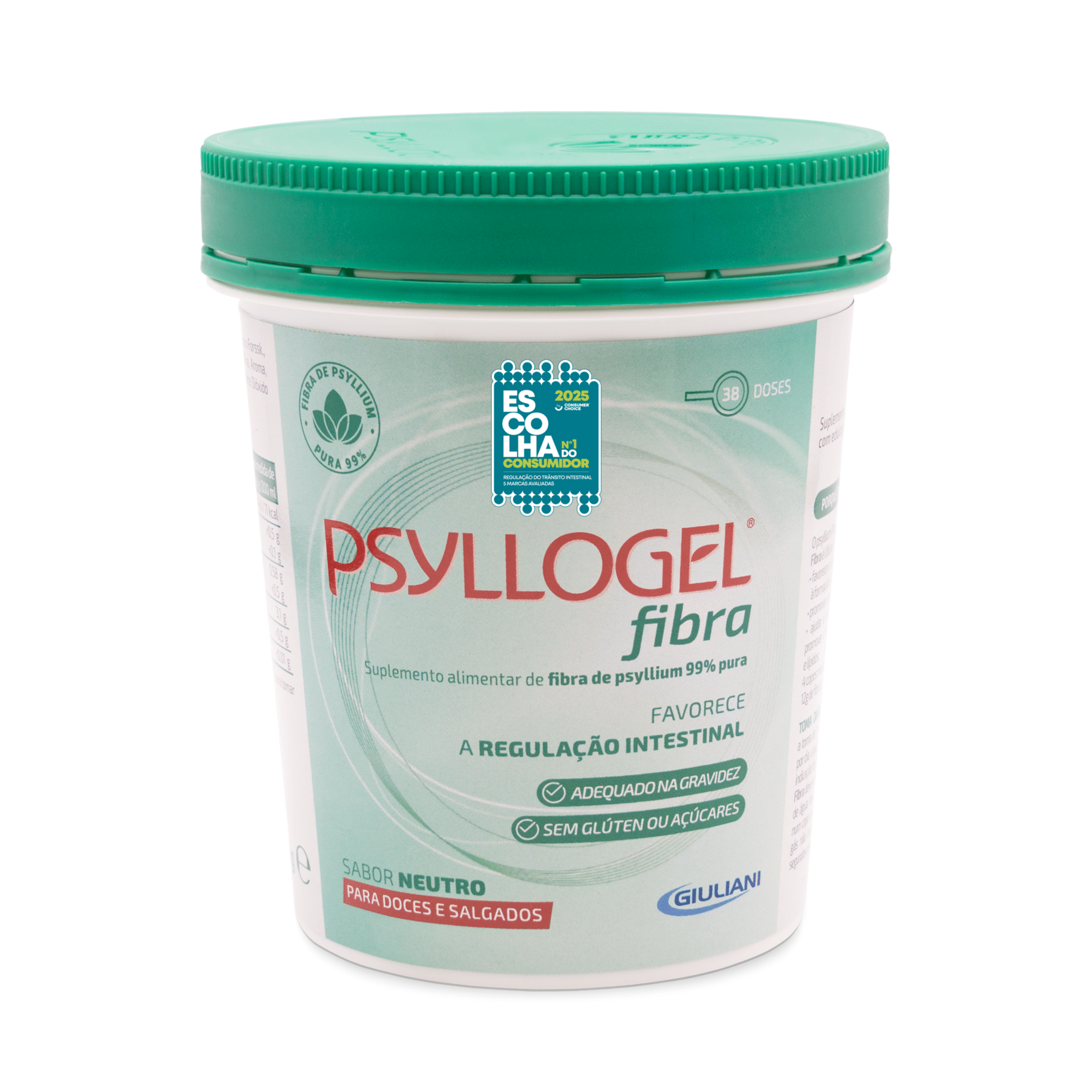Suplemento Alívio da Obstipação Fibra Psyllogel 170 gr