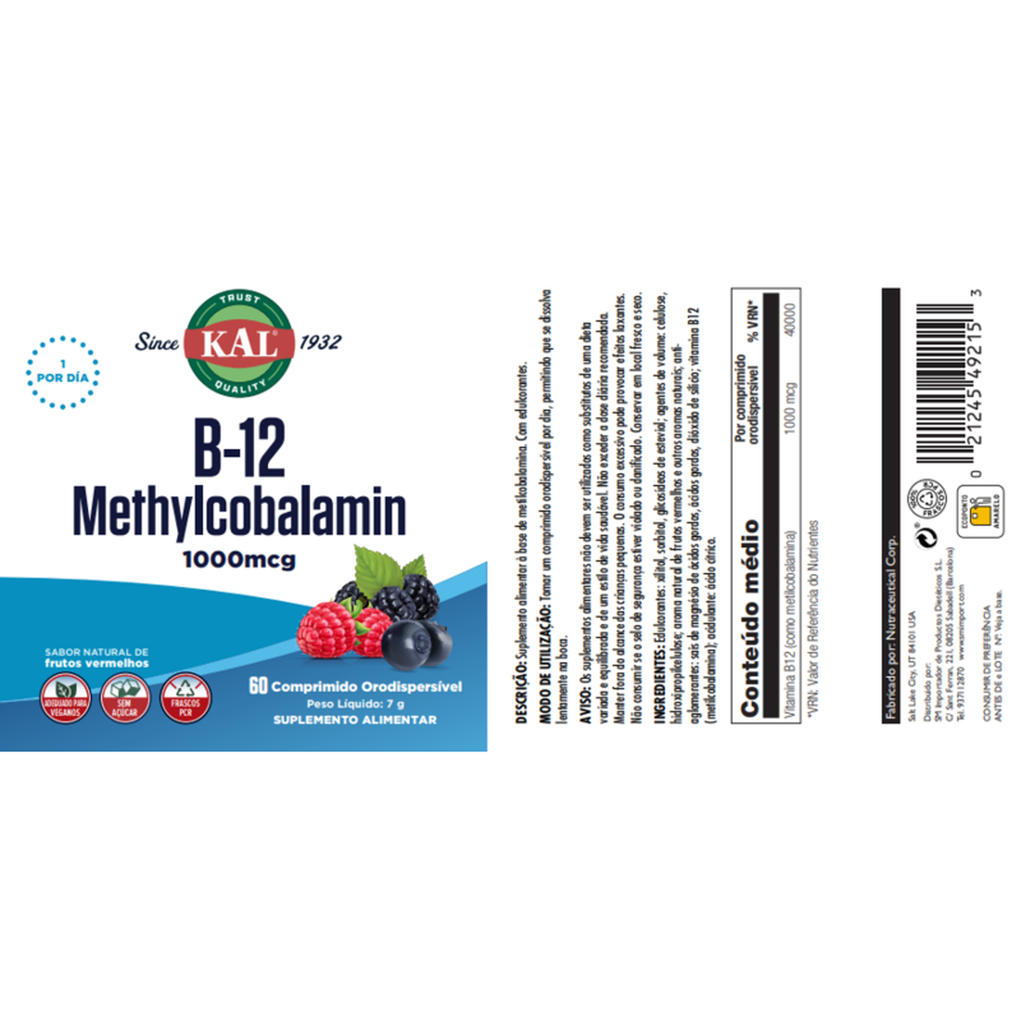 B-12 Methylcobalamin 1000 mcg