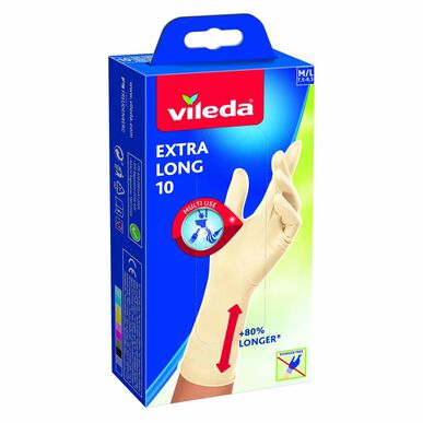 Luvas Latex Extra Long M/G Vileda Wells