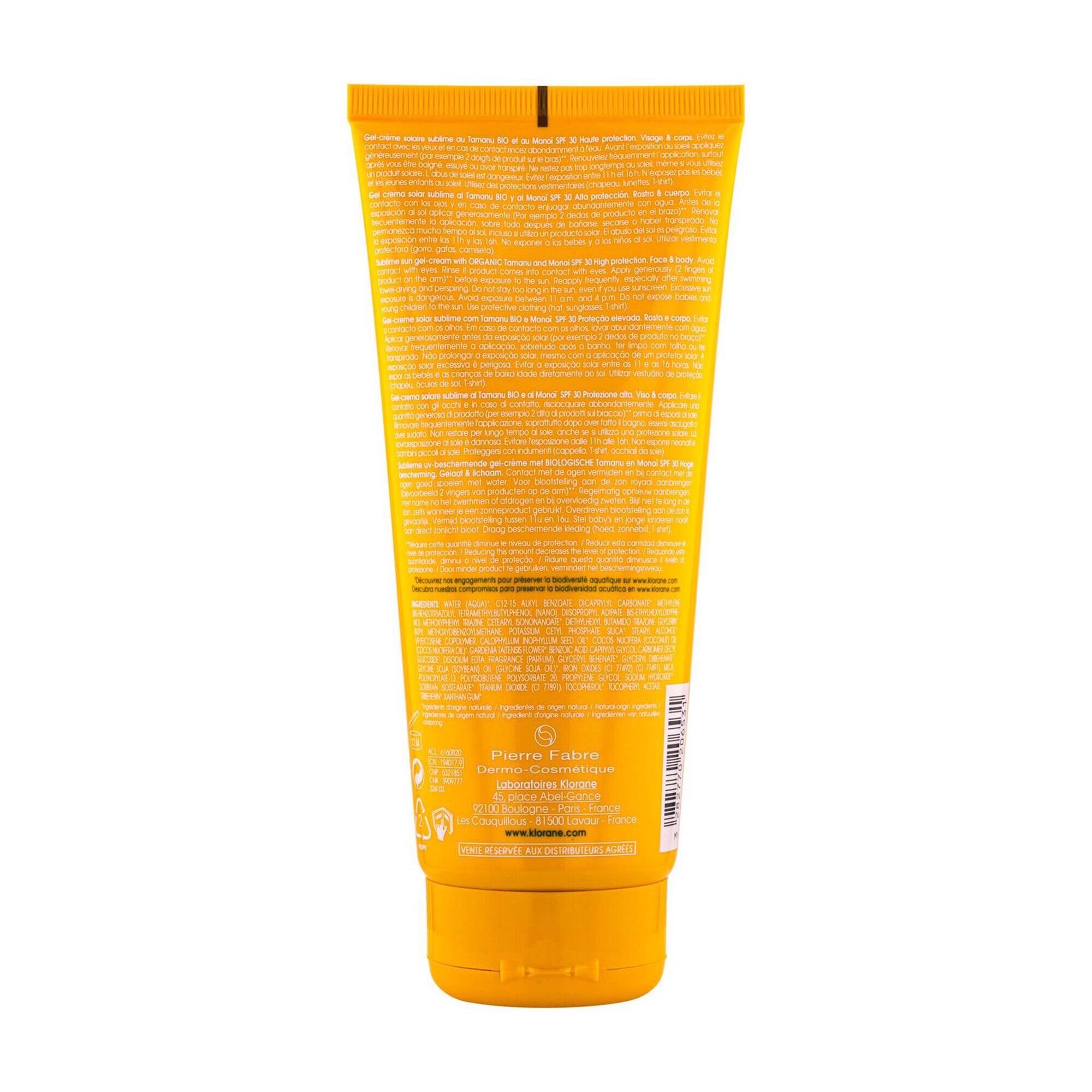 Protetor Solar Gel Creme Sublimador SPF30