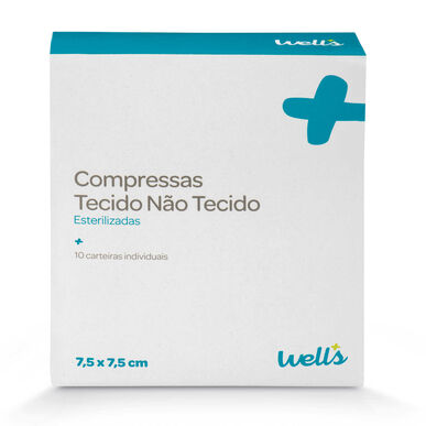 Compressas Tecido Não Tecido 7,5x7,5 cm Wells