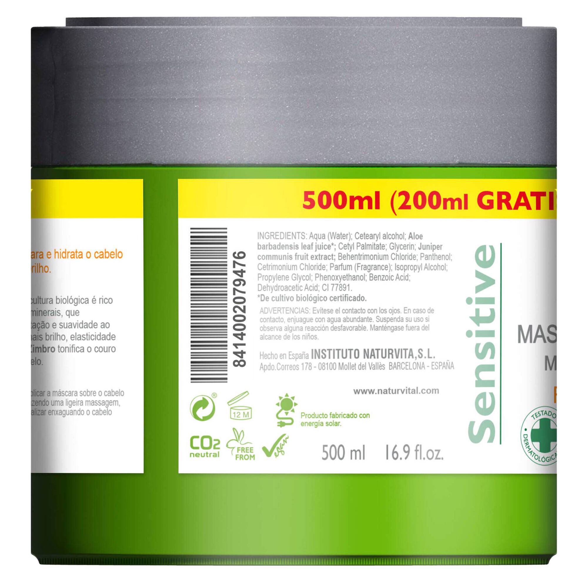 Máscara de Cabelo Reparadora Sensitive