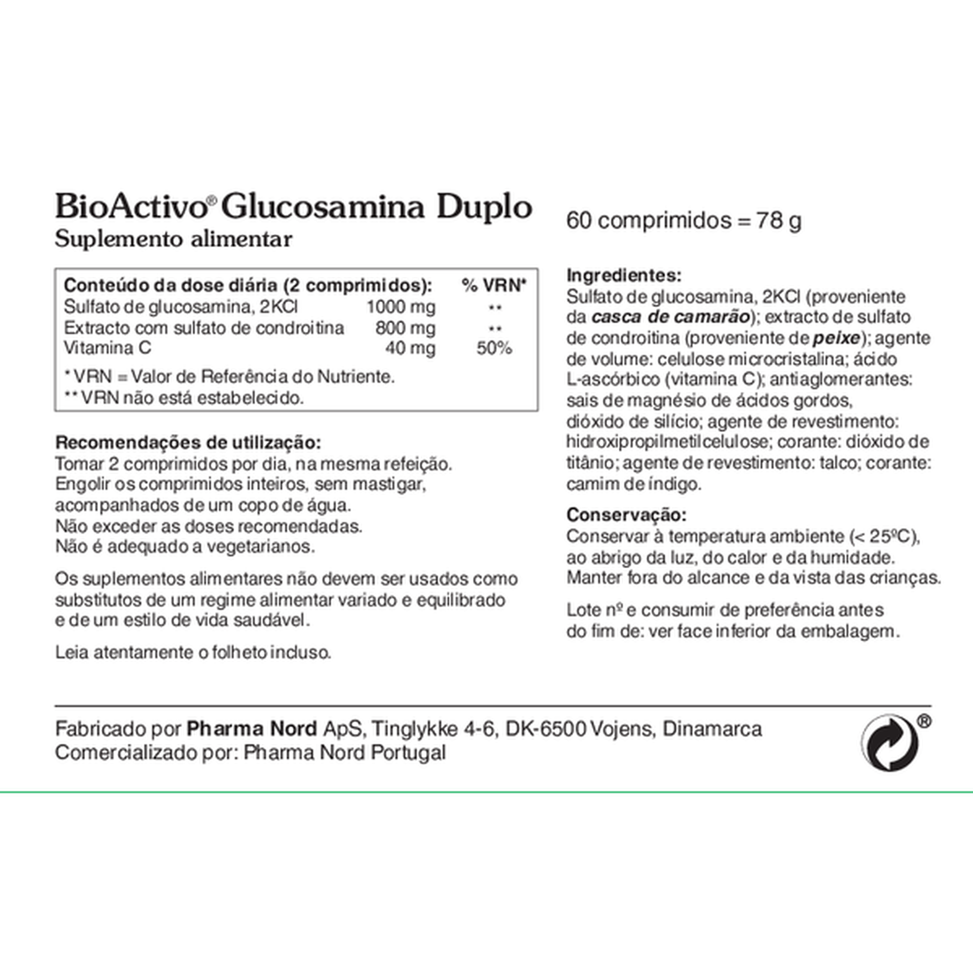 Suplemento Articulações Glucosamina Duplo