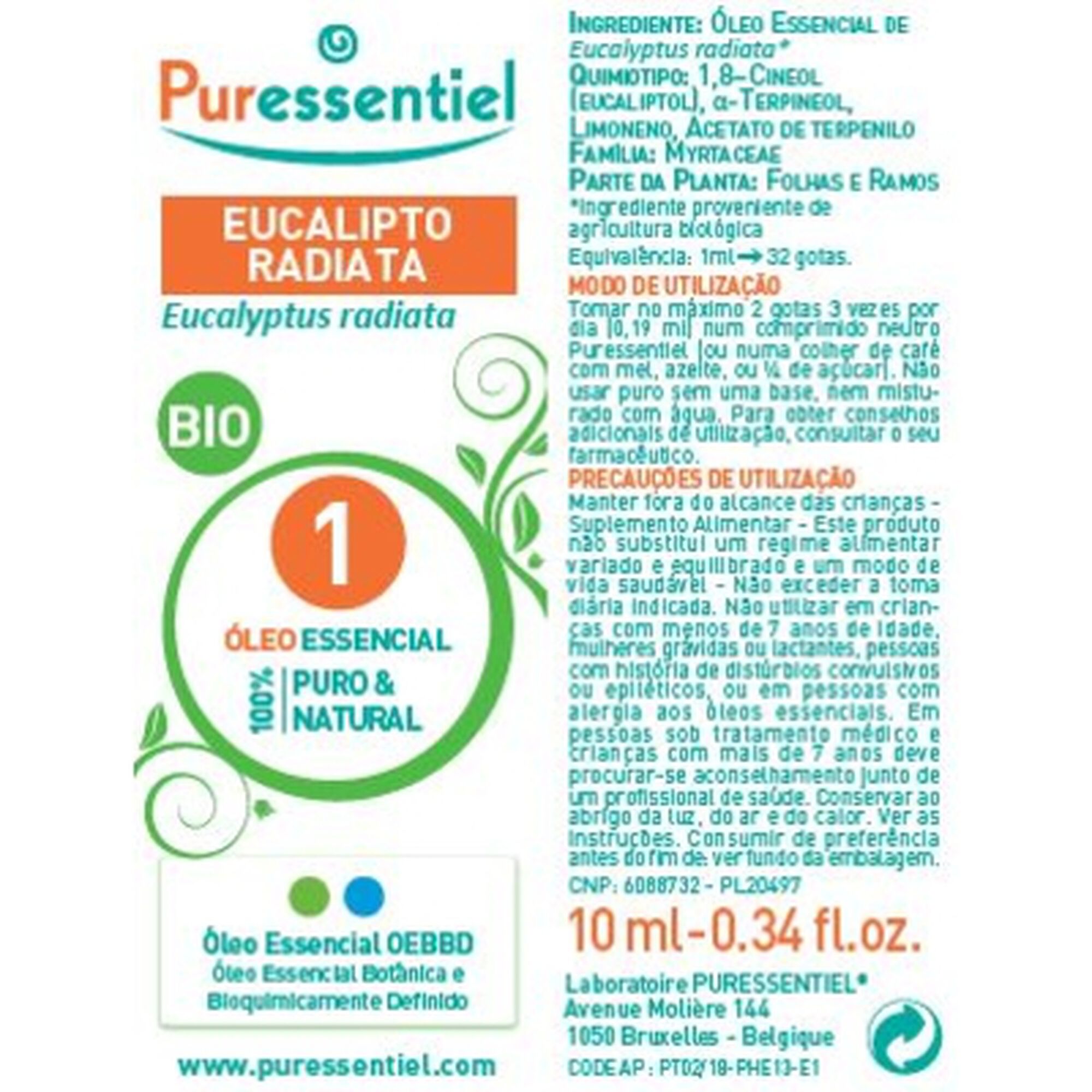 Óleo Essencial Eucalipto Radiata Bio