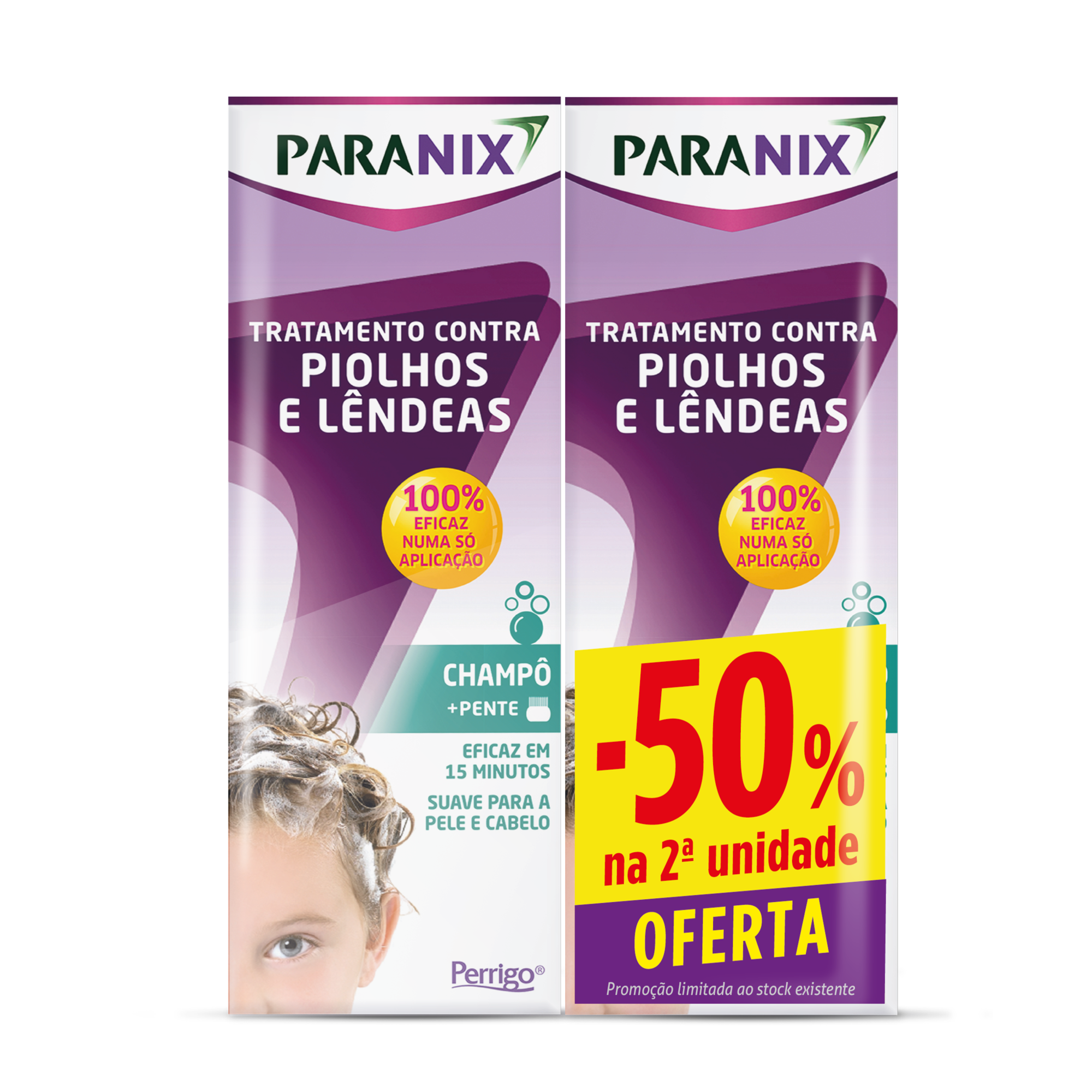 Pack Champô Tratamento de Piolhos e Lêndeas