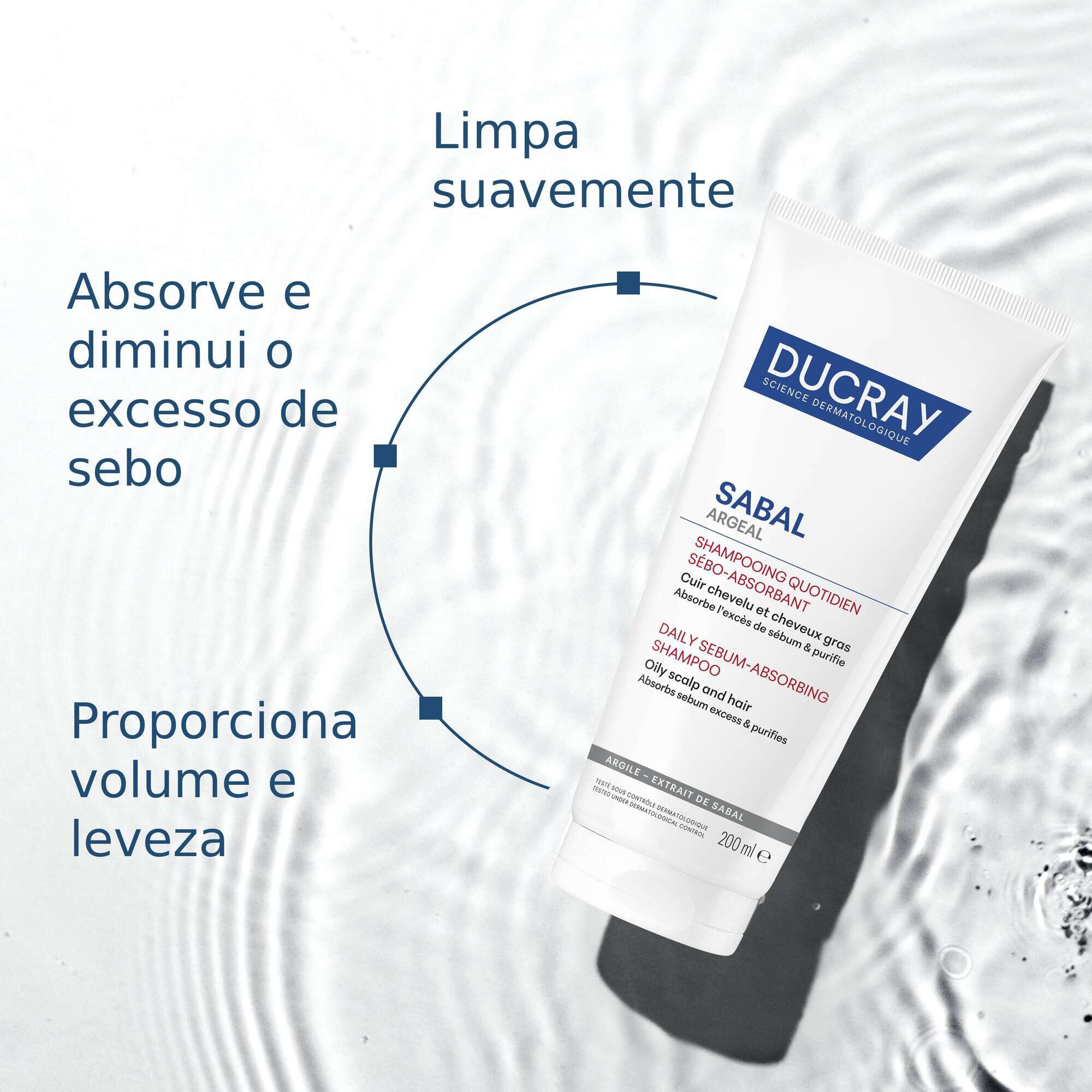 Sabal Argeal Shampooing Quotidien Sébo-Absorbant