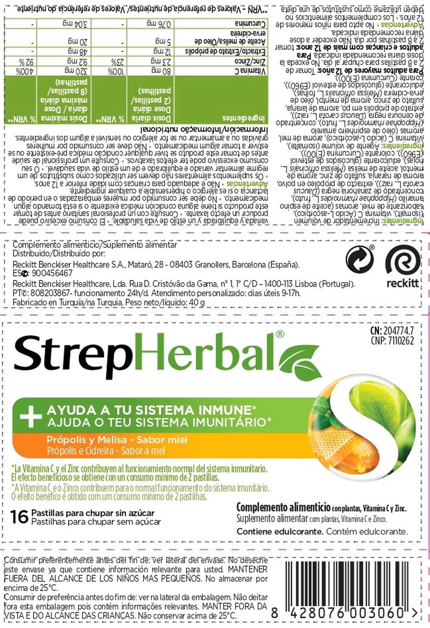 Strepherbal Própolis & Cidreira
