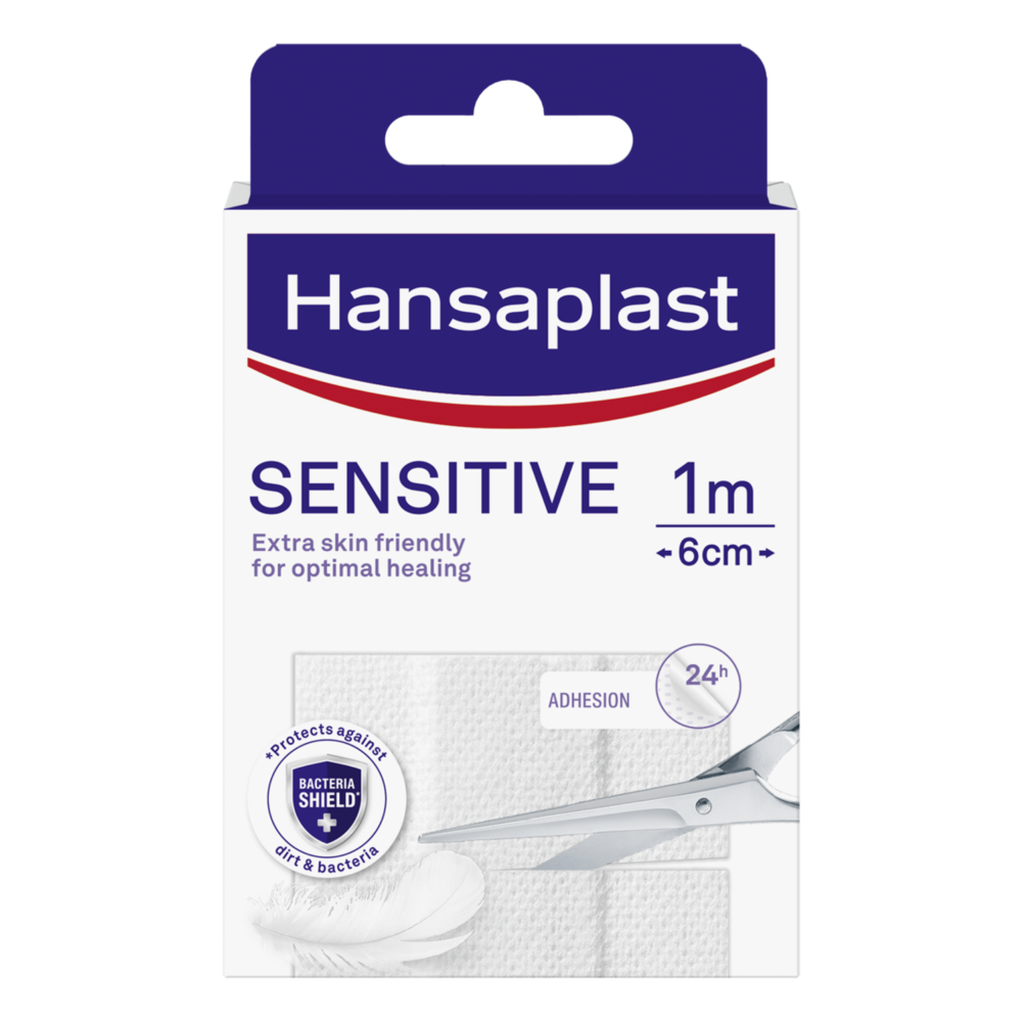 Penso em Banda Sensitive 1 m x 6 cm Hansaplast Well's