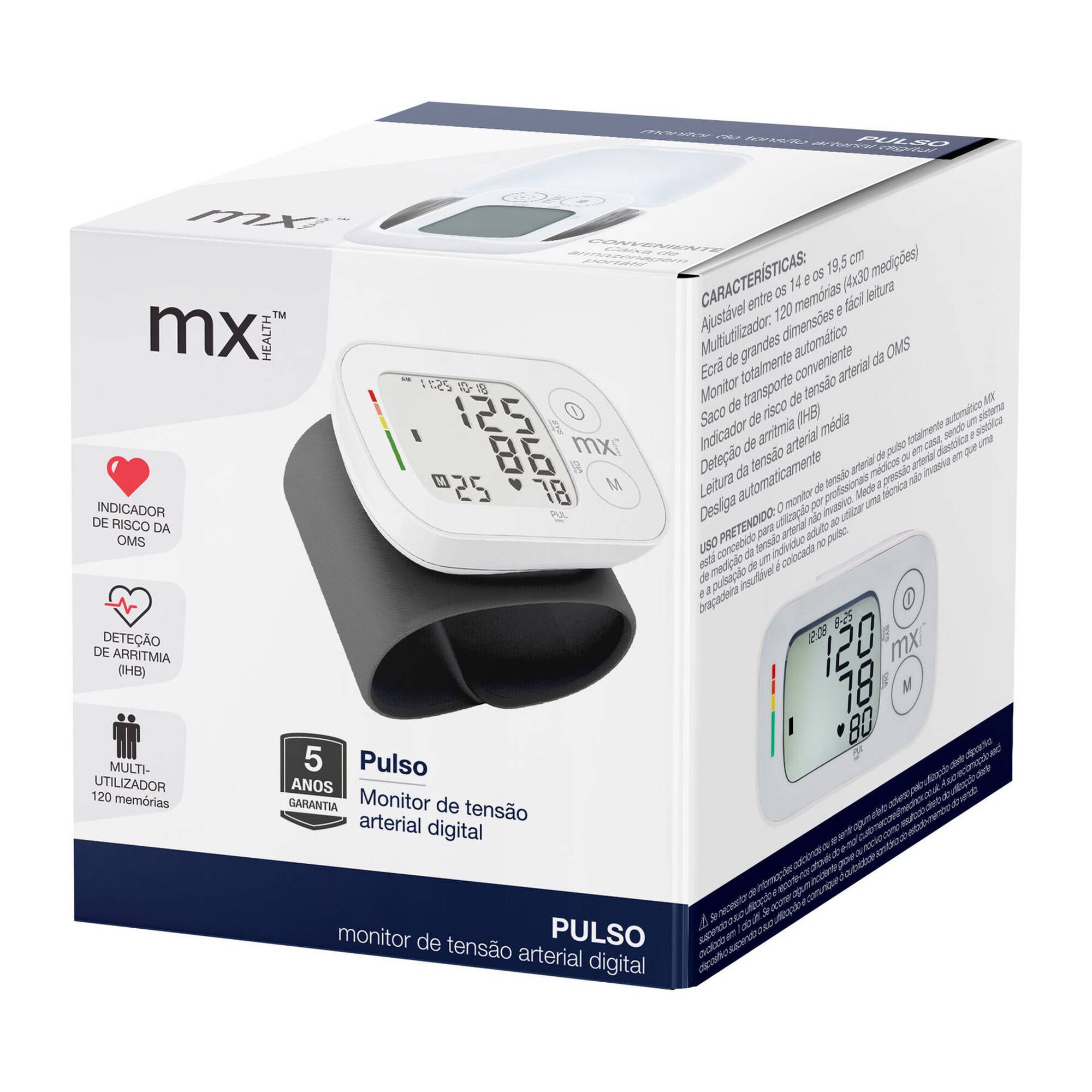 Medidor de Tensão Arterial no Pulso