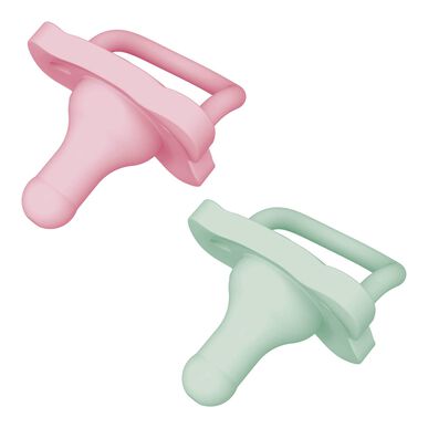 Pack Chuchas de Silicone +0M Rosa e Verde Wells