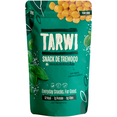 Snack de Tremoço e Manjericão