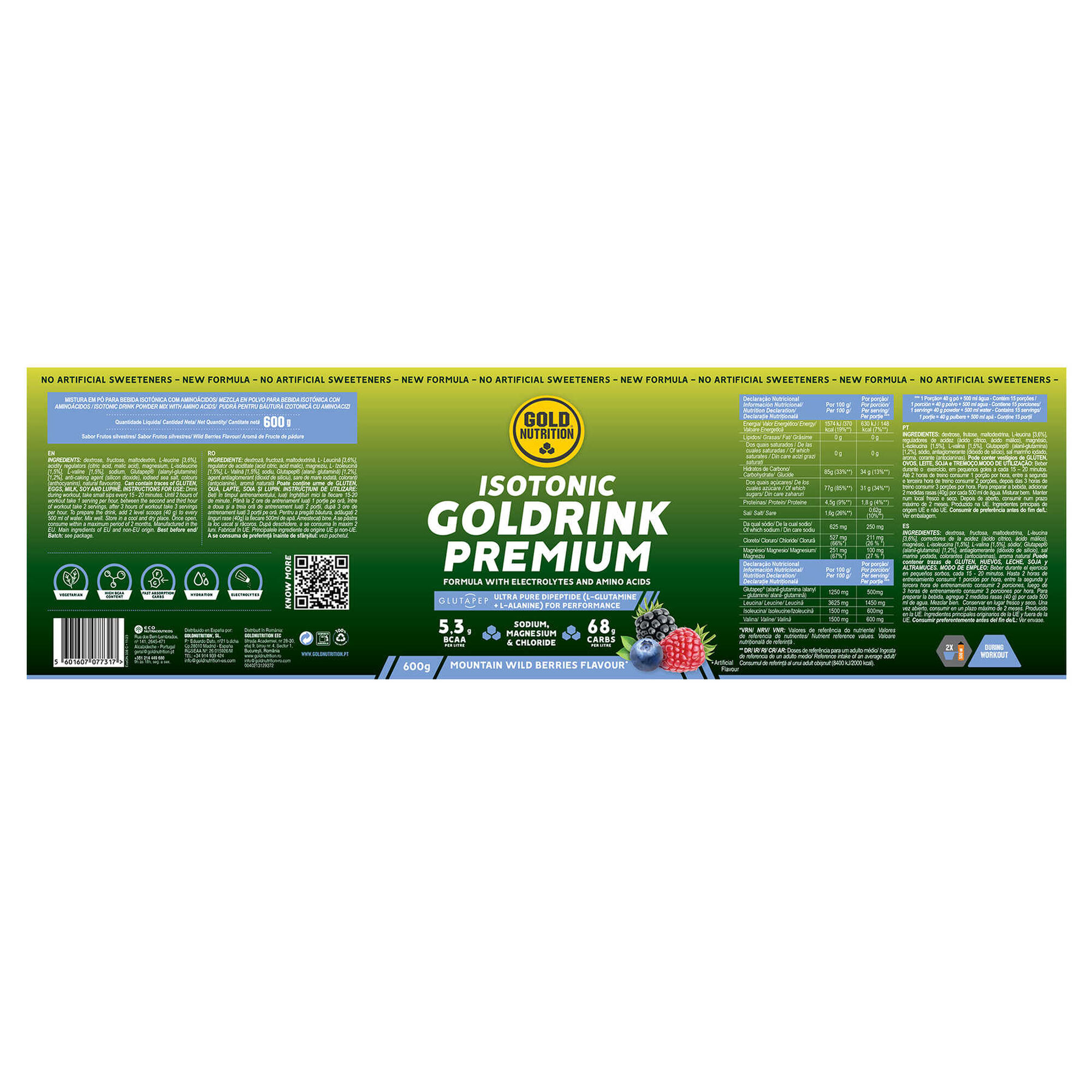 Suplemento Bebida Isotónica Berry Premium