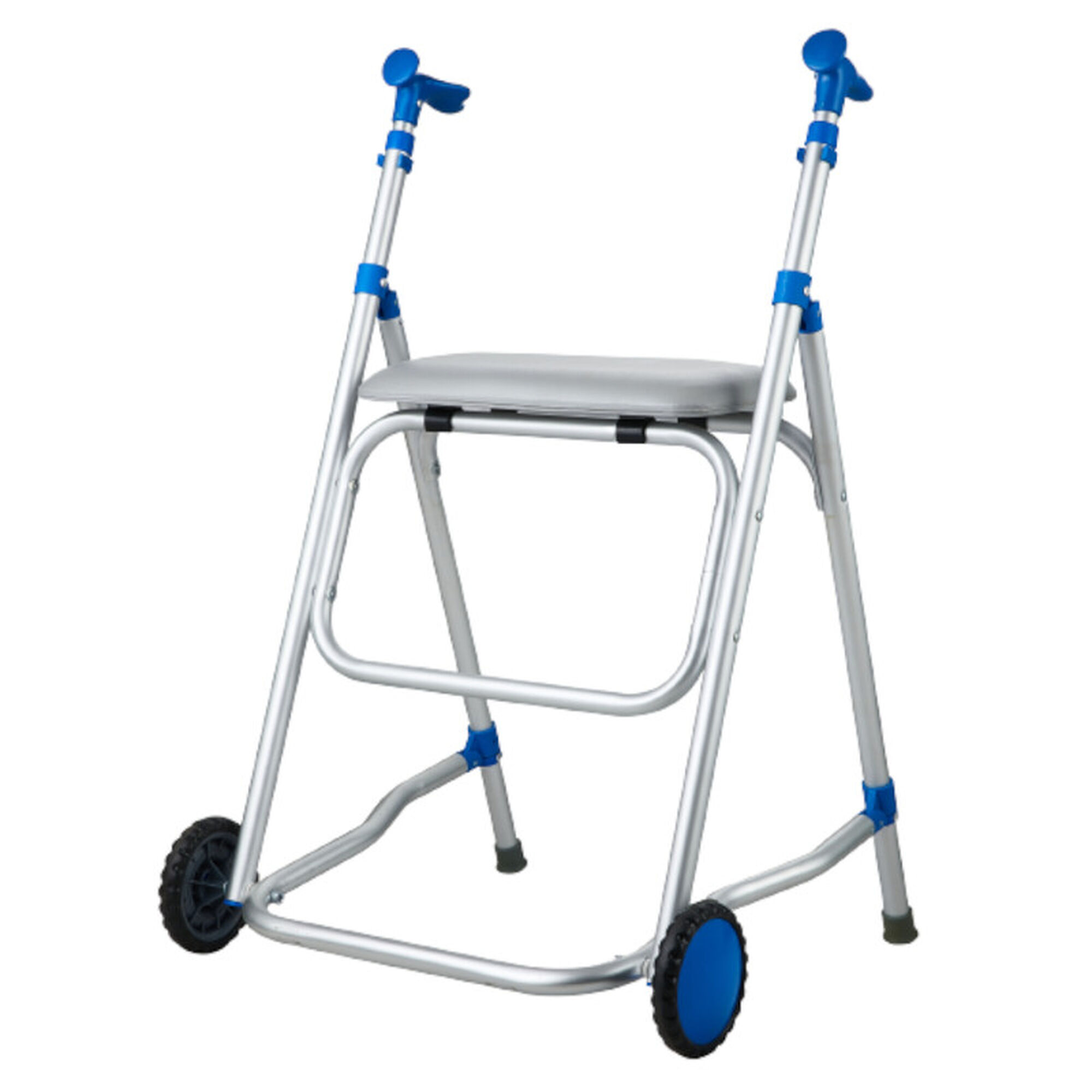 Andarilho de Alumínio com Rodas e Assento