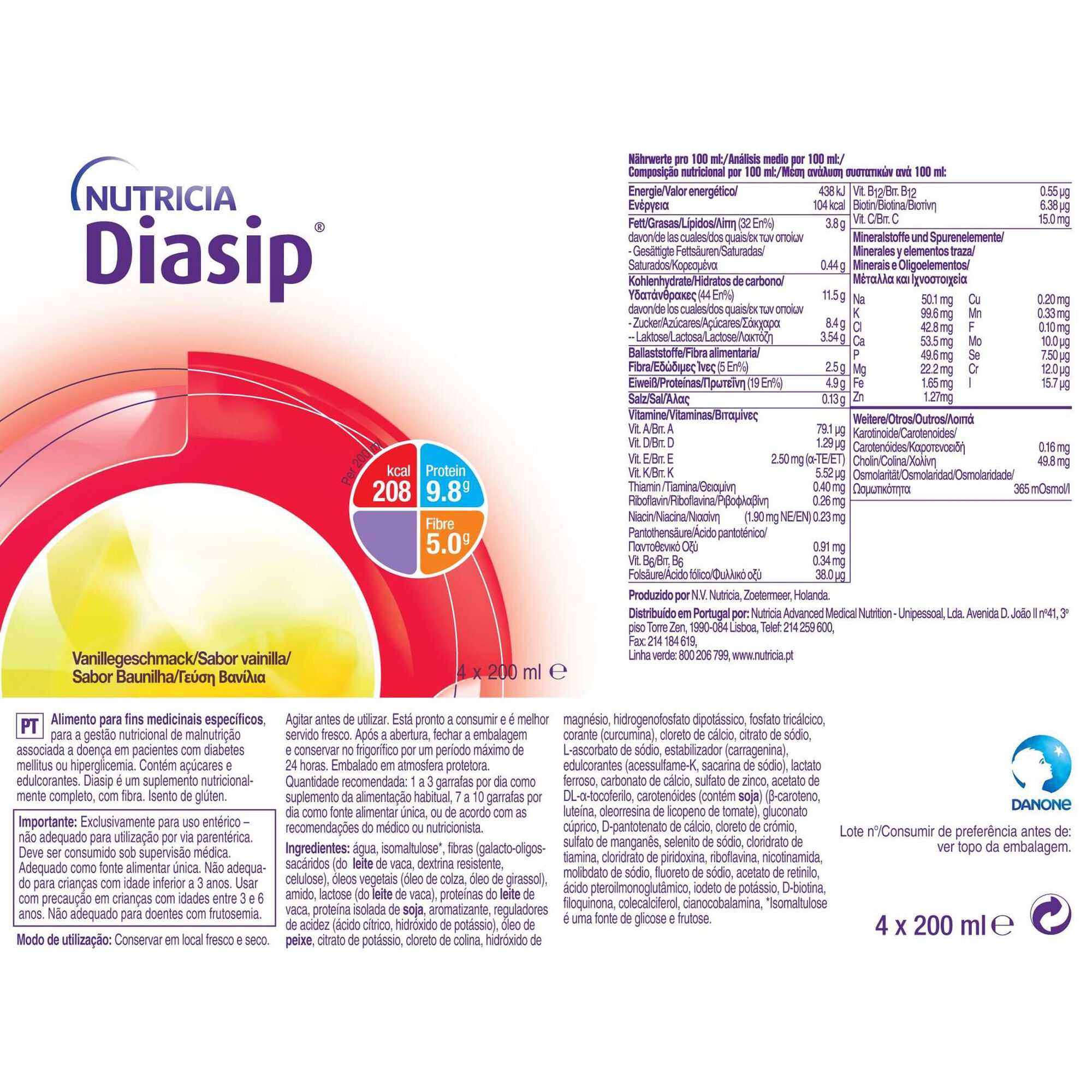Diasip Sabor Baunilha
