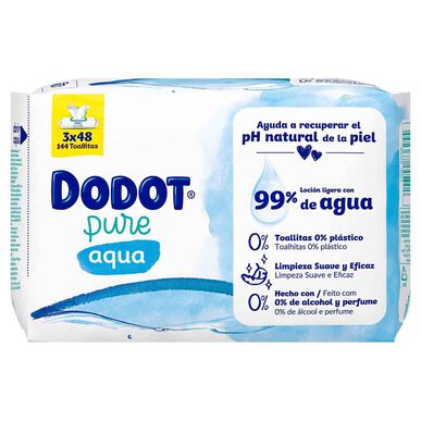 Pack Toalhitas Bebé Aqua Pure 0% Plástico Wells Image 1