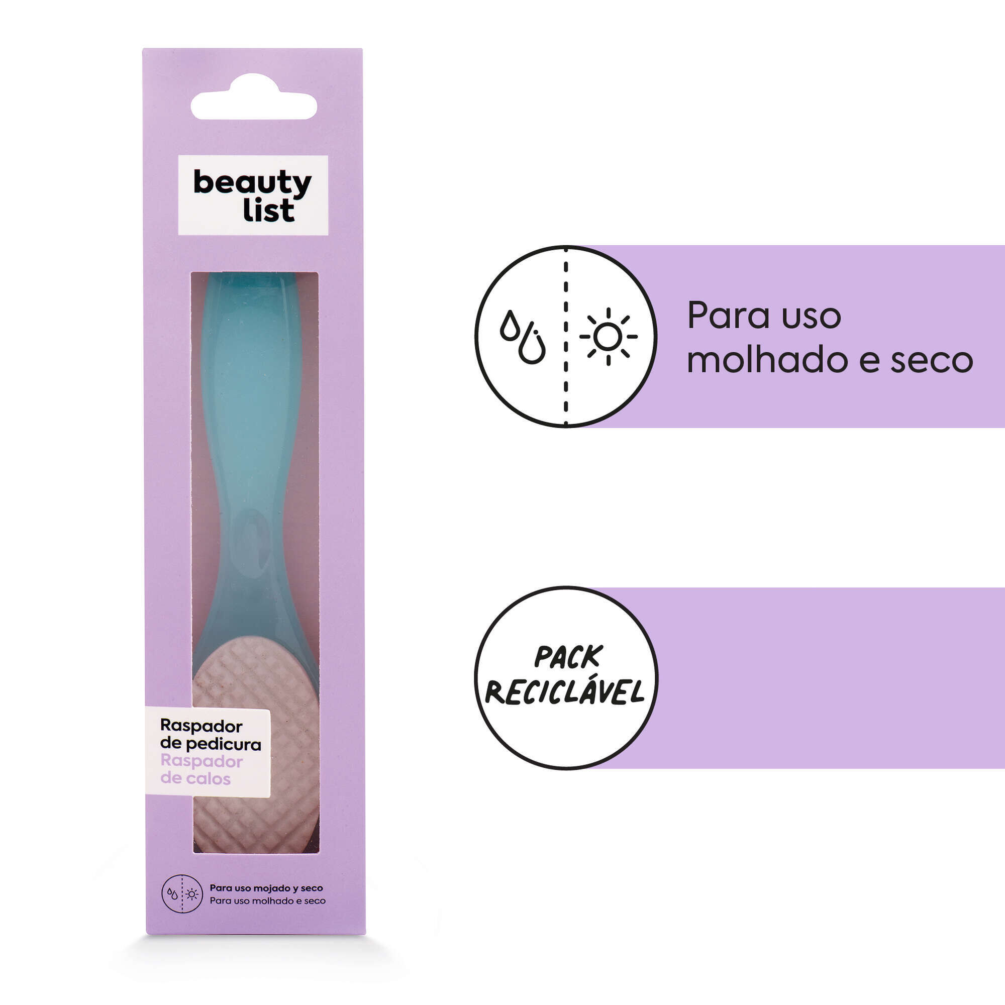 Raspador de Pés Azul