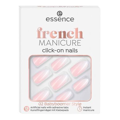 Unhas Falsas French Manicure Click On Babyboomer Wells Image 1