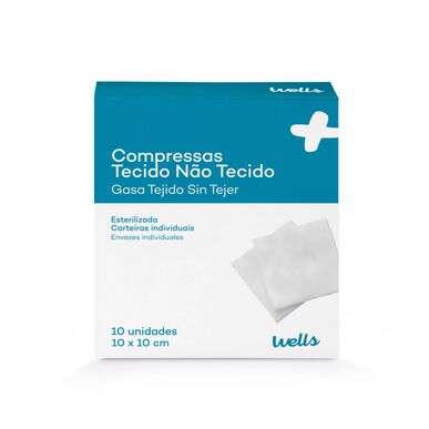 Compressas Tecido Não Tecido 10x10cm Wells