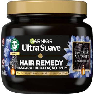 Ultra Suave Hair Remedy Máscara Carvão Wells