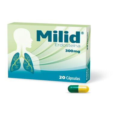 Milid Cápsulas 300mg Expetoração Wells