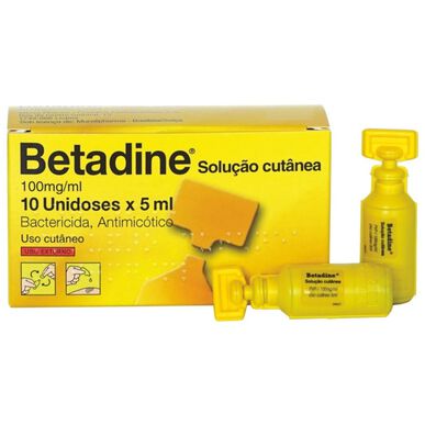 Betadine Solução Cutânea 10 Unidoses Wells