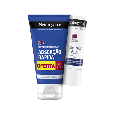 Pack Creme Mãos RapidaAbsorção+Stick Labial