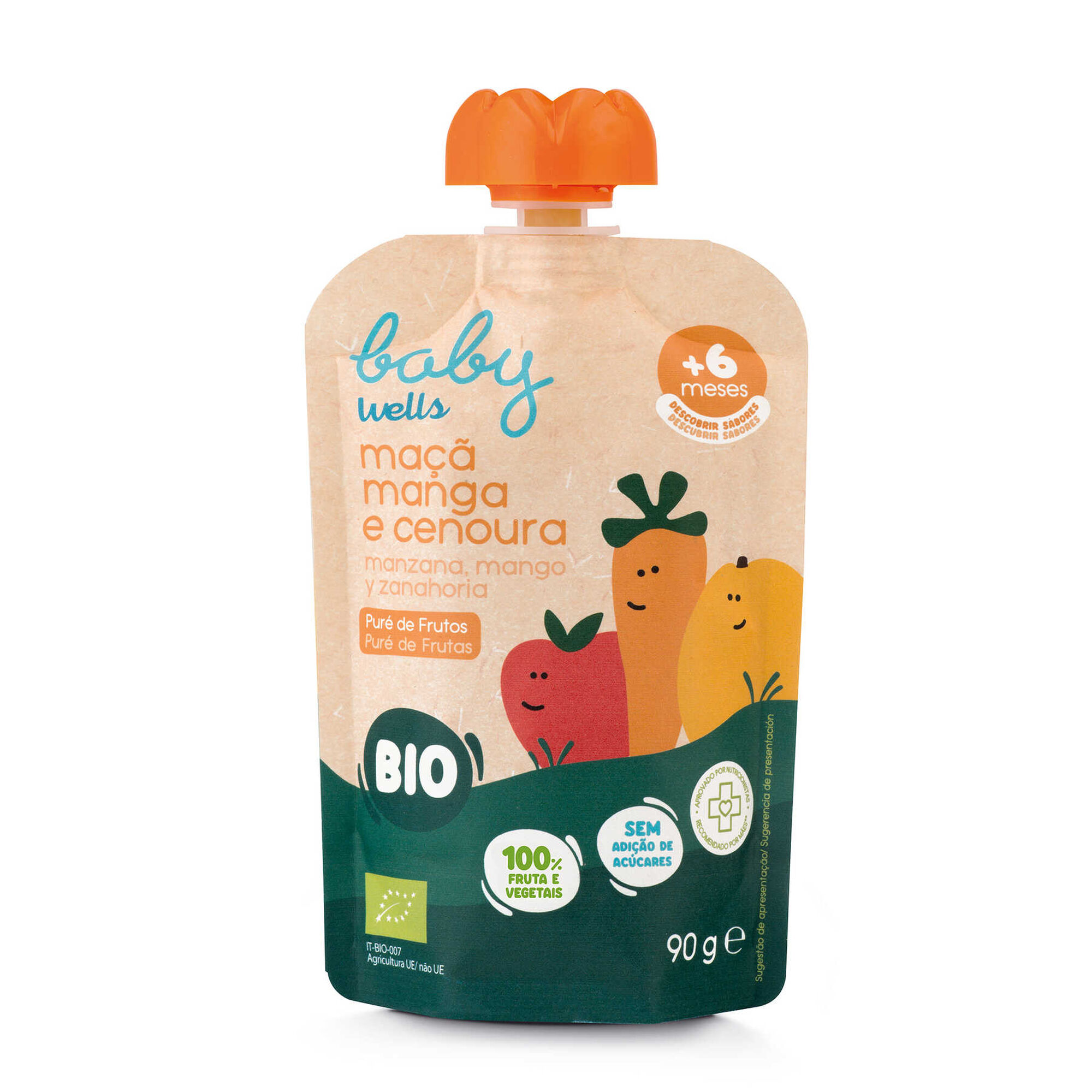 Pack Poupança Puré de Maçã Manga Cenoura Bio