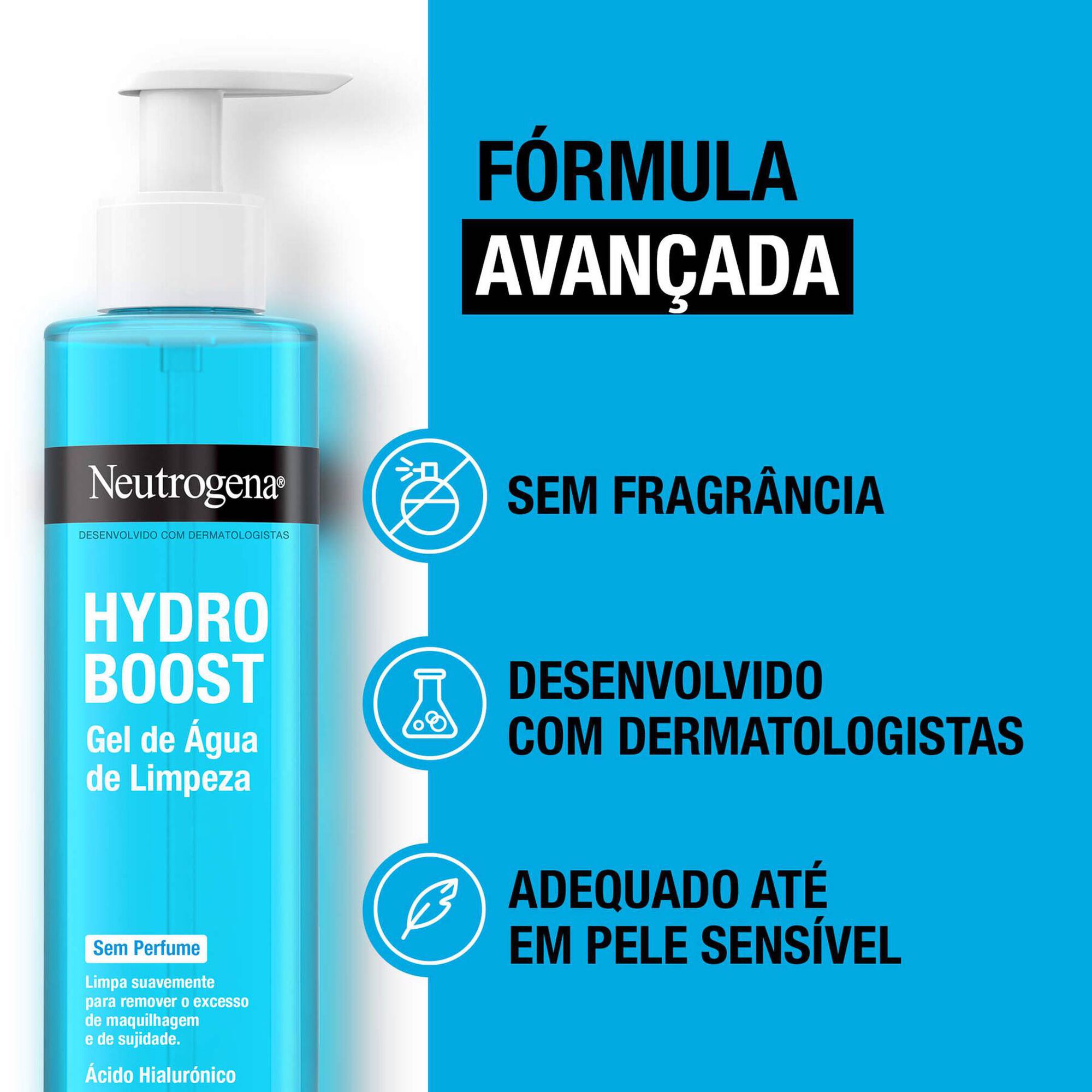 Gel Limpeza Rosto Neutrogena Hydro Boost