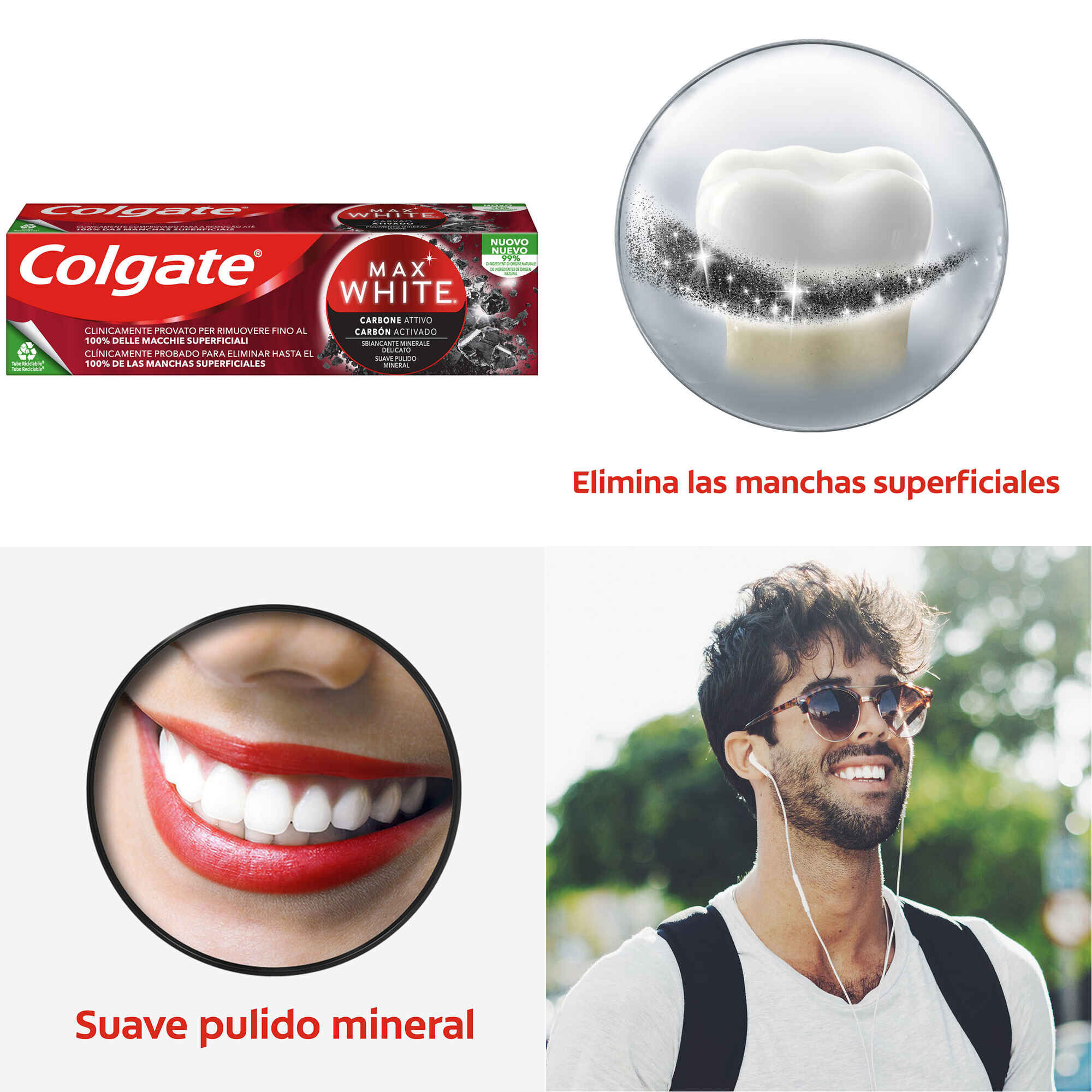 Pasta Dentífrica Carvão Ativado Max White