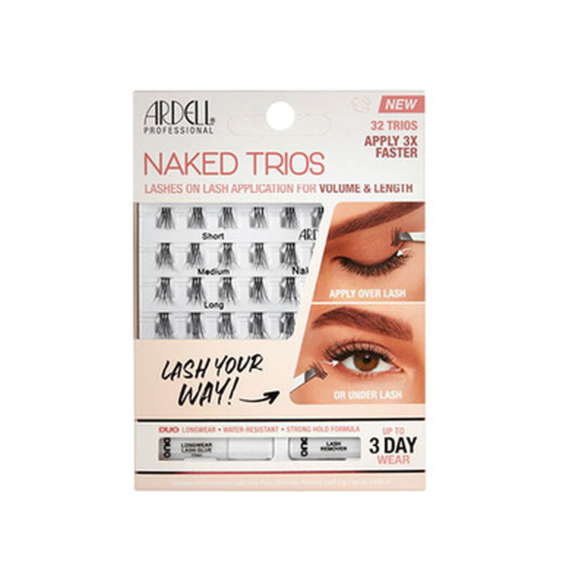 Pack Naked Lashes Trios Volume Length