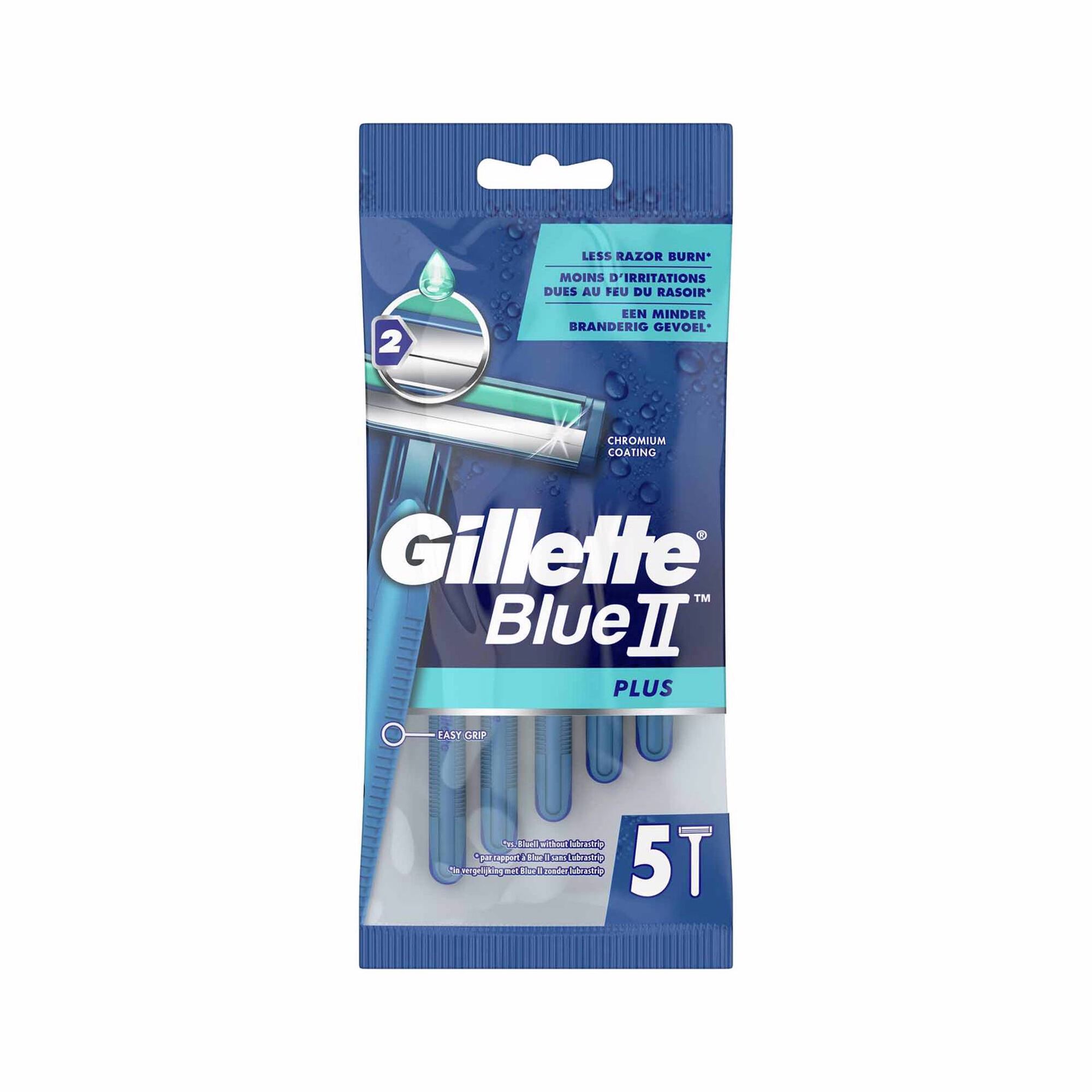 Lâminas de Barbear Descartáveis Blue II Plus