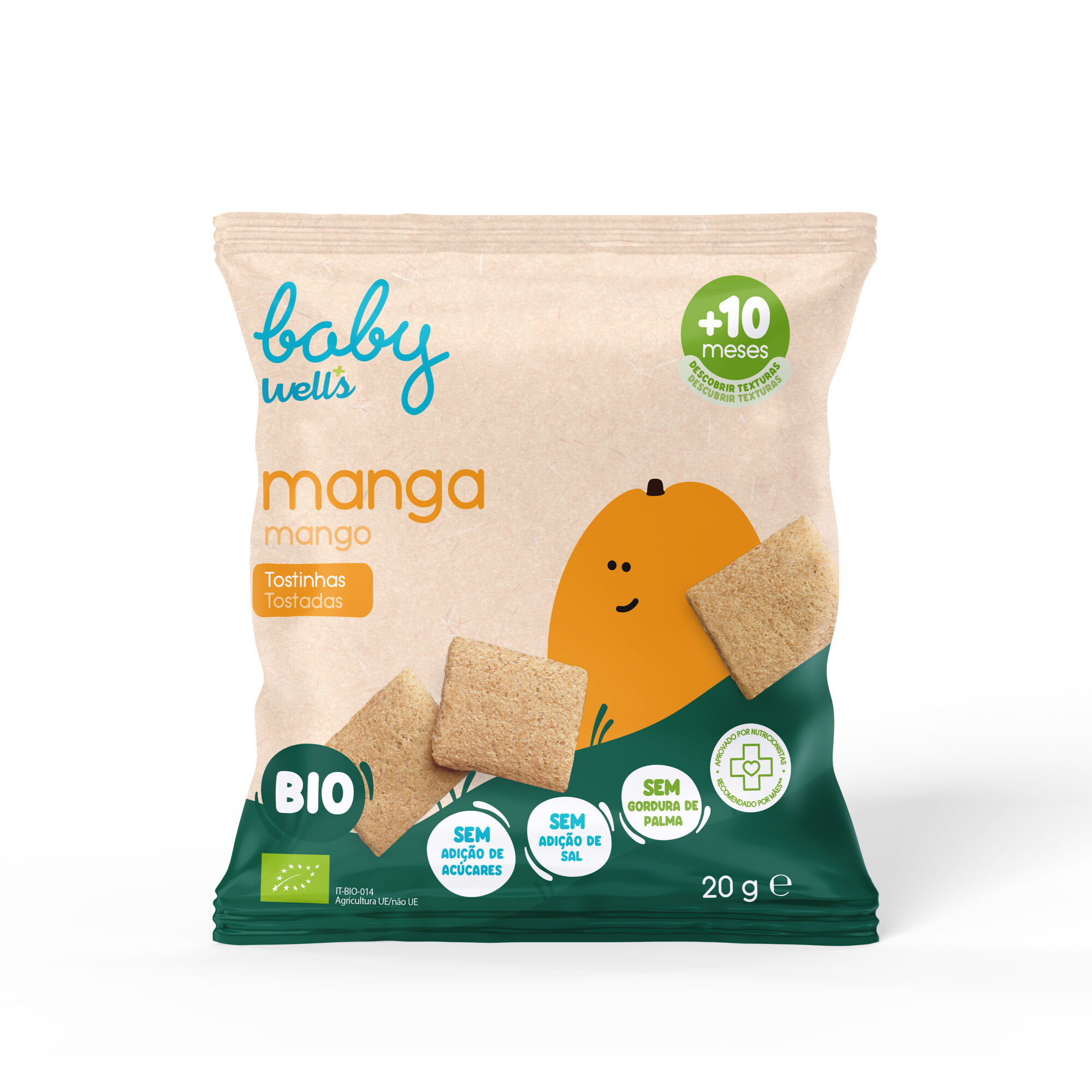 Tostinhas Dentição de Manga Bio