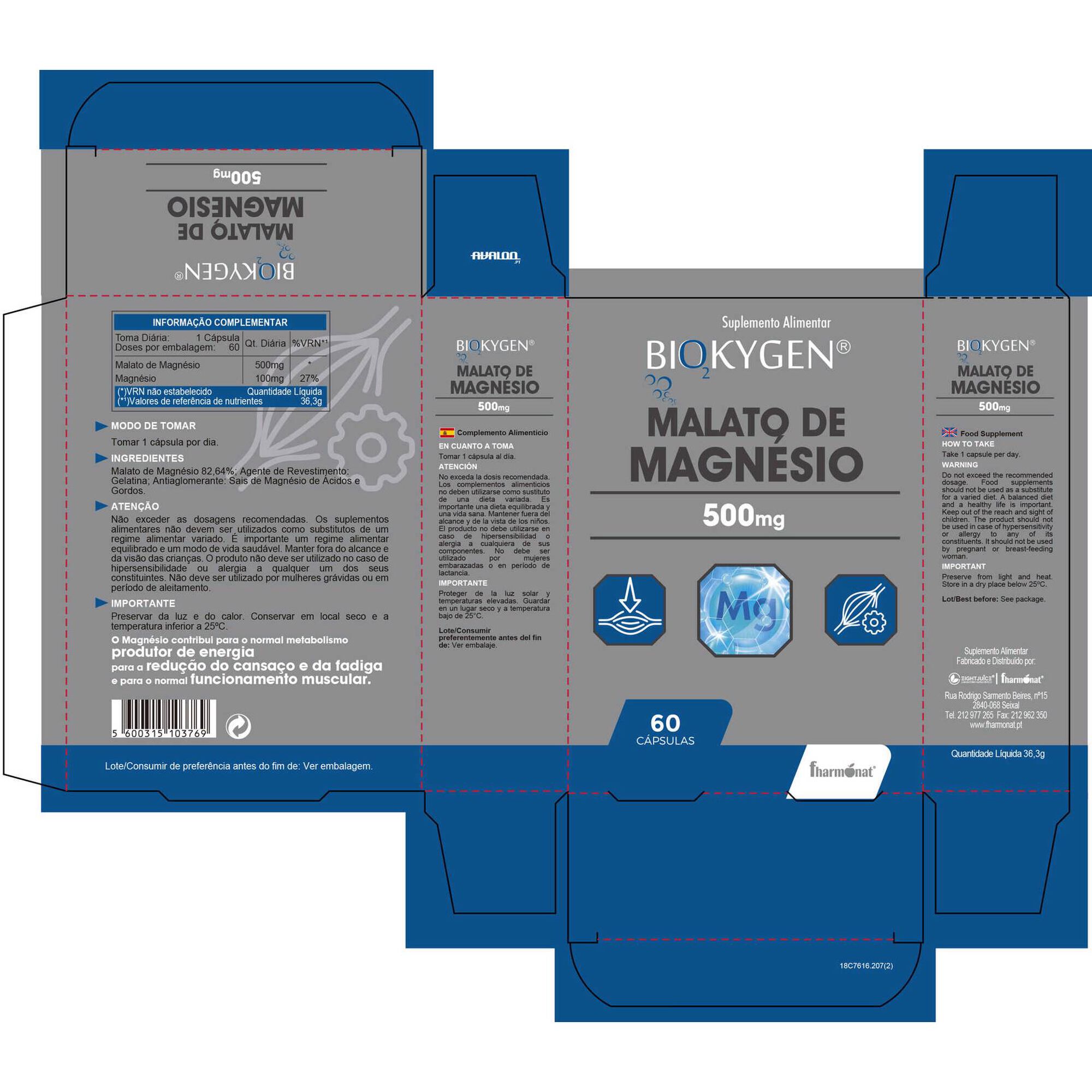 Malato de Magnésio 500mg