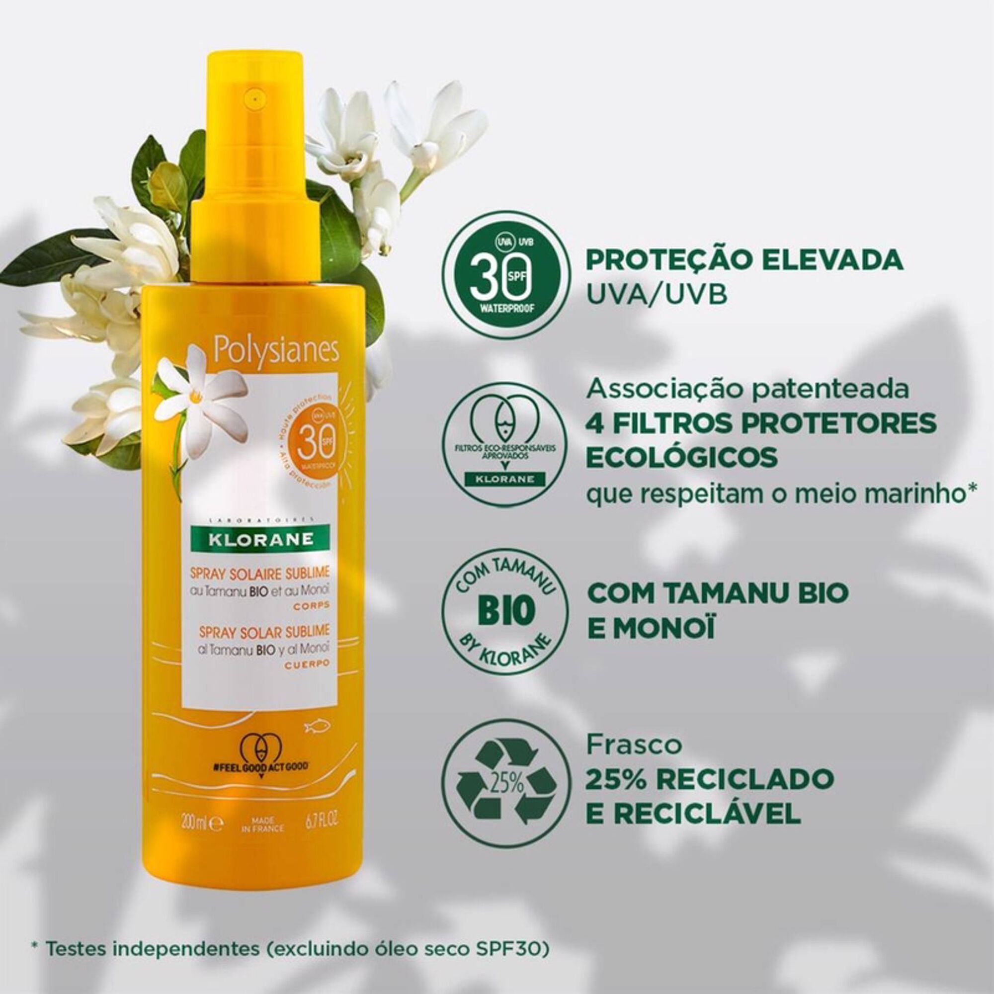 Tamanu BIO e Monoi Spray Solar Sublime SPF30