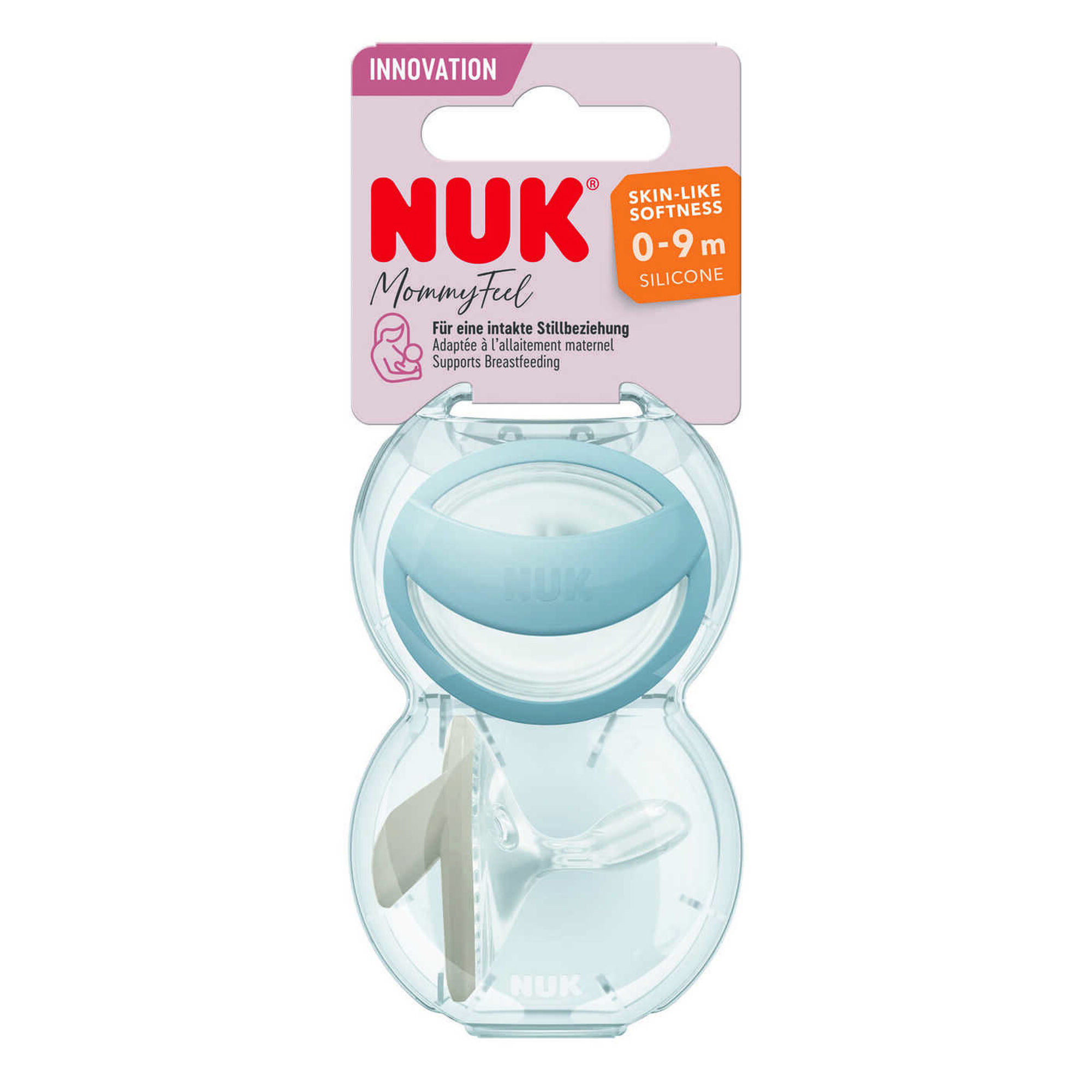 Chucha em Silicone MommyFeel 0-9M Azul