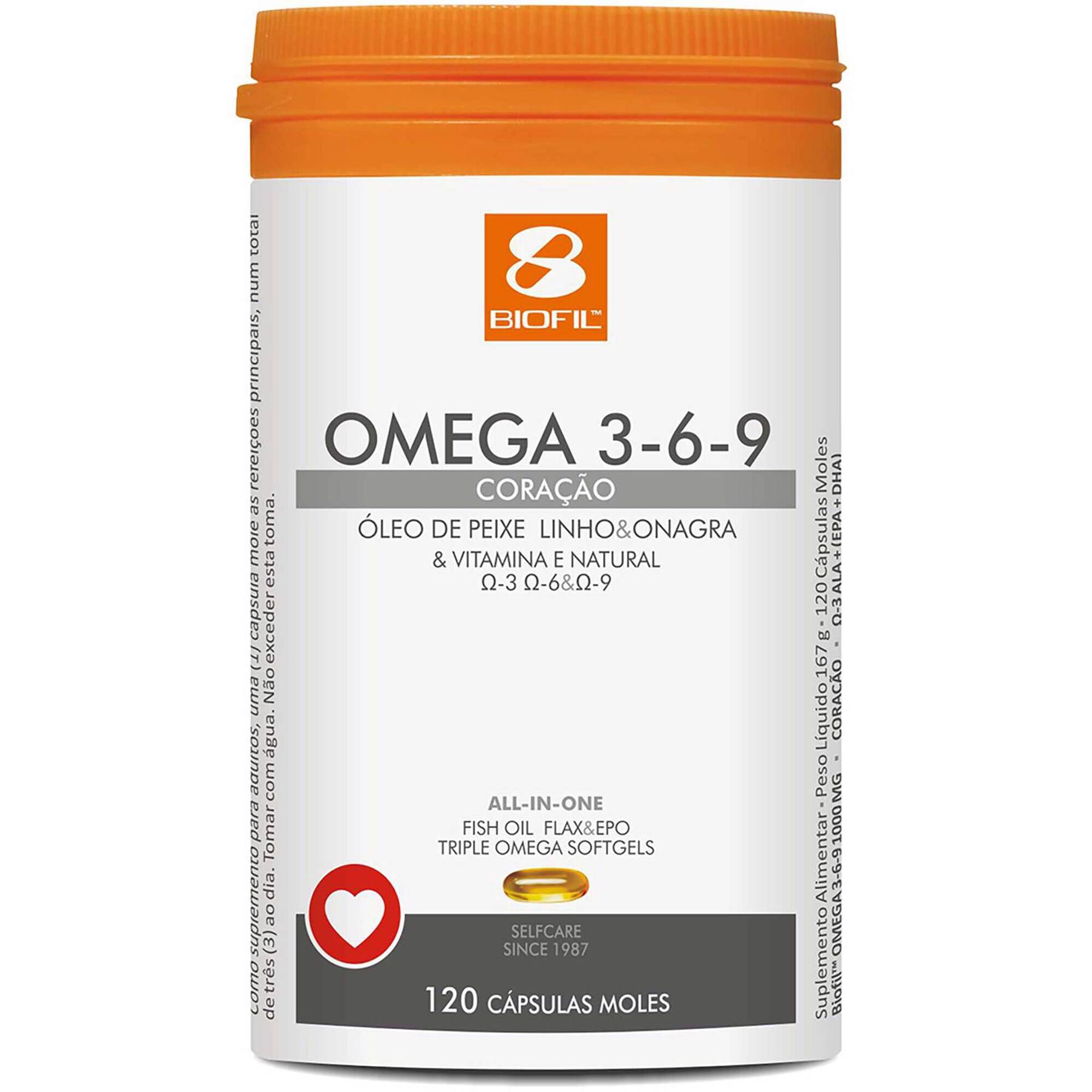 Suplemento Alimentar Natural de Ómega 3-6-9