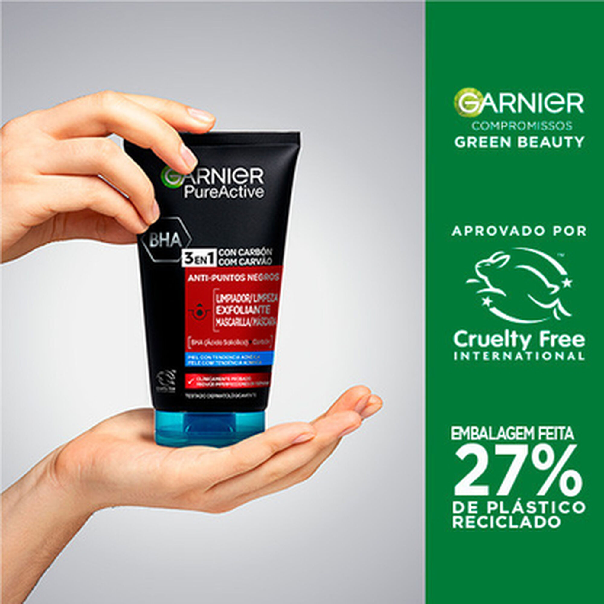 Pure Active 3 em 1 Carvão Anti Pontos Negros