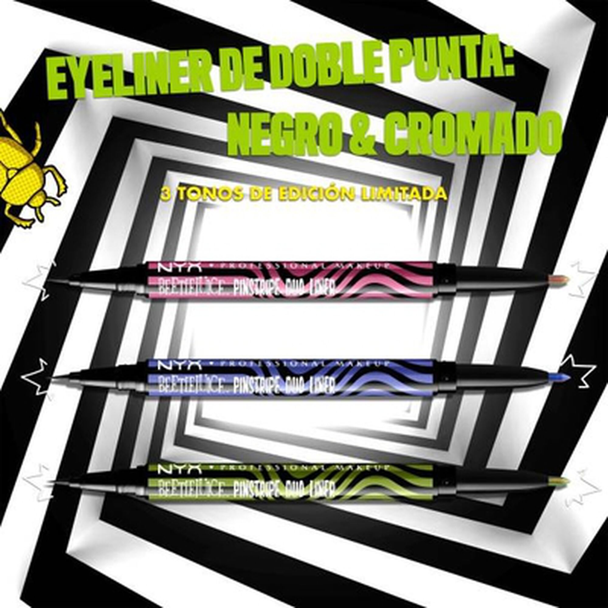 Lápis Olhos Pinstripe Beetlejuice Eyeliner