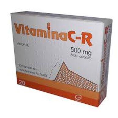 Vitamina C-R Cápsulas Ácido L-ascórbico Wells