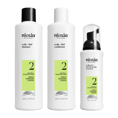 Pack 2  Scalp Hair Natural Untreated Hair Thinning Wells Image 1