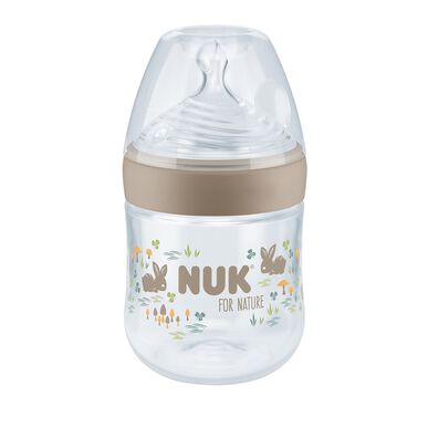 Nuk For Nature Biberão com Tetina Silicone S Creme Wells Image 1