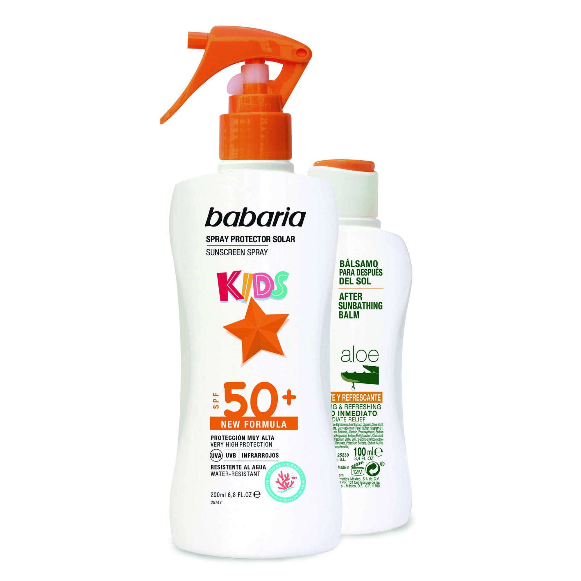 Spray Protetor Solar Infantil F50 Aftersun Babaria Wells