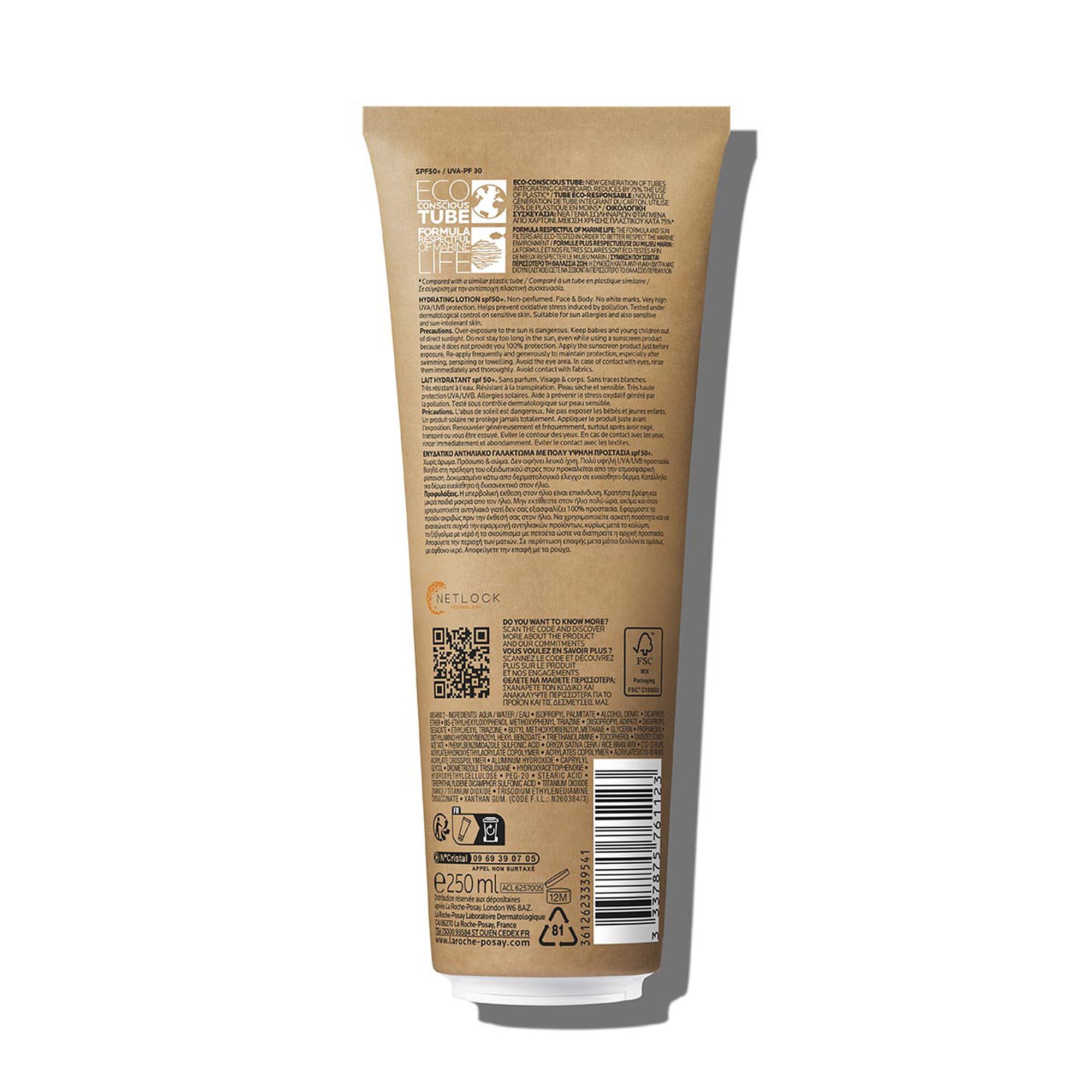 Loção Hidratante SPF50+ Anthelios Eco tube