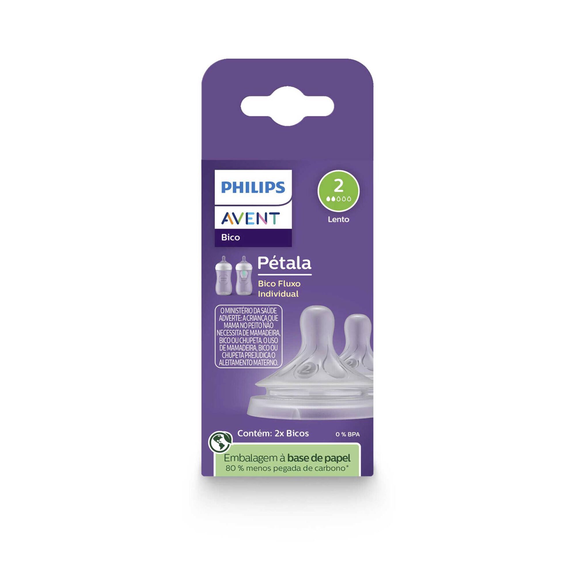 2 Tetinas Natural Response T2 fluxo lento 0m+